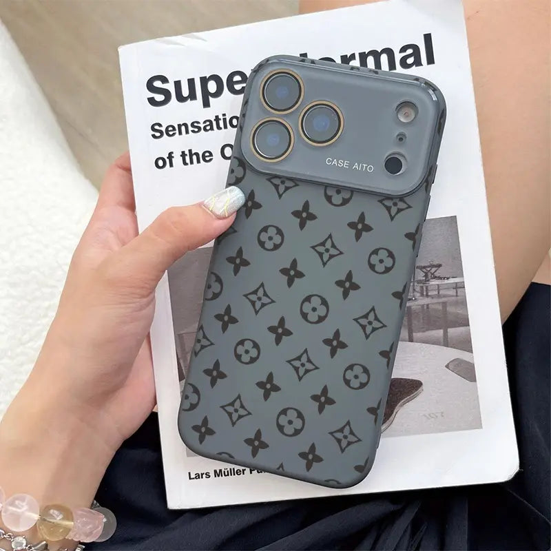 Advanced Floral Pattern Phone Case Silicone Shock-Absorbing High-End Phone Case, Suitable for Iphone 17.16.15.14... Models