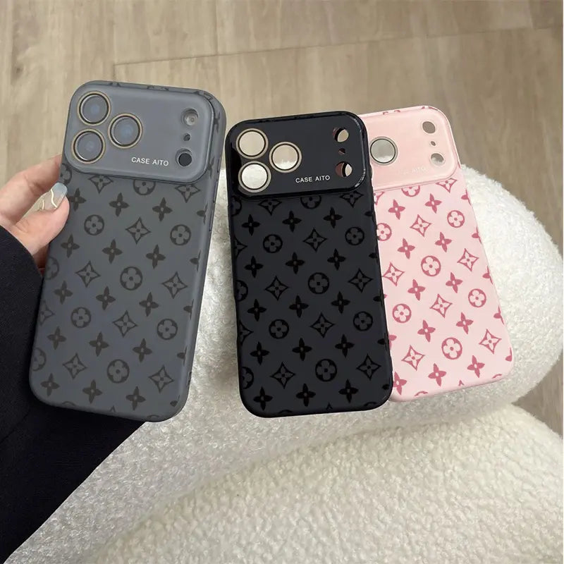 Advanced Floral Pattern Phone Case Silicone Shock-Absorbing High-End Phone Case, Suitable for Iphone 17.16.15.14... Models