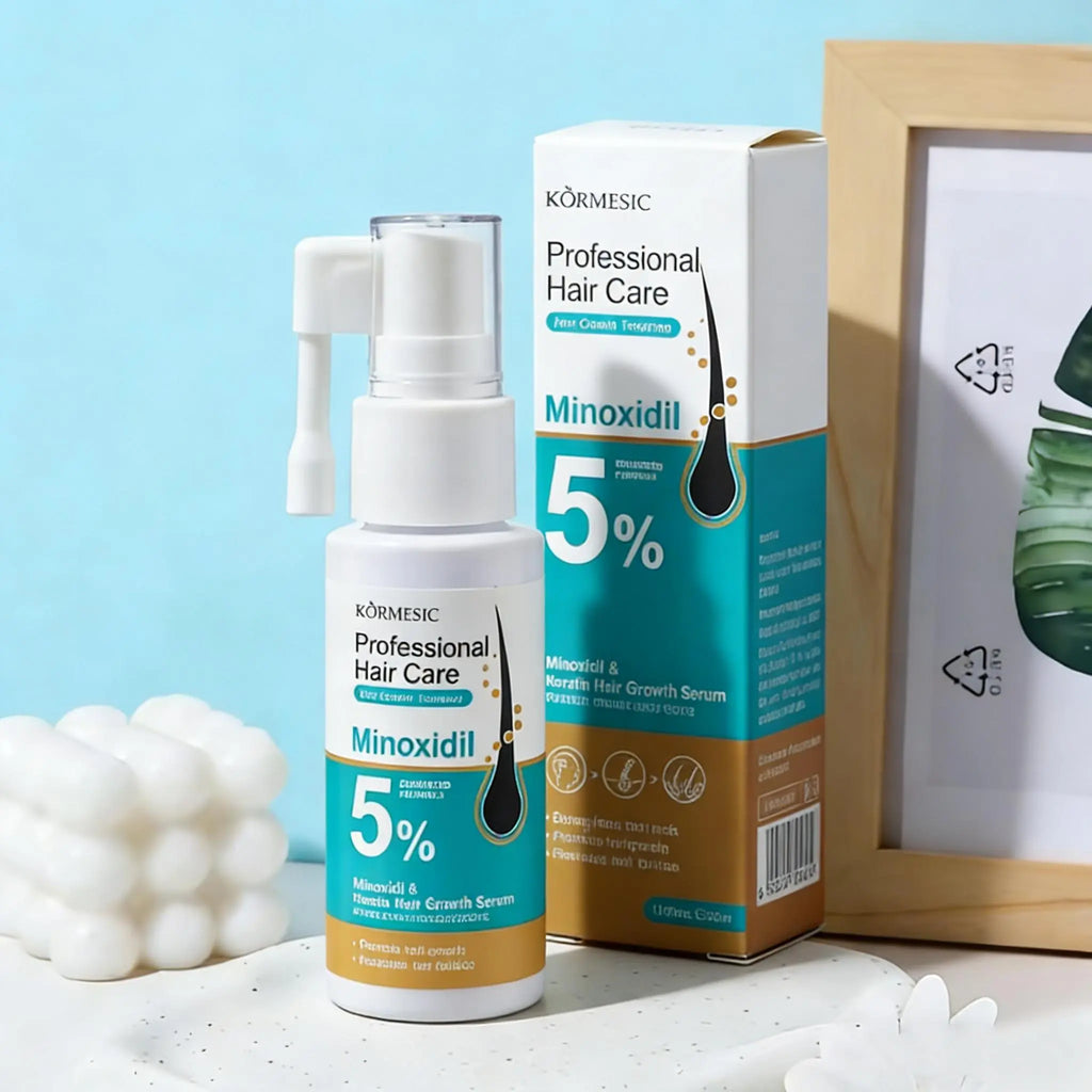 [BUY 1 GET 1 FREE]KÖRMESIC 5% Minoxidil Hair Growth Scalp Massage Cream with Keratin & Ginger for Men Women Prevents Loss Repairs Follicles Promotes Strengthens Roots Buy 1 Get 1 Free Thickening Regrowth Formula Rosemary Biotin