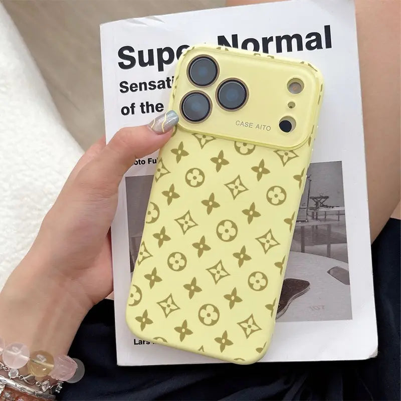 Advanced Floral Pattern Phone Case Silicone Shock-Absorbing High-End Phone Case, Suitable for Iphone 17.16.15.14... Models