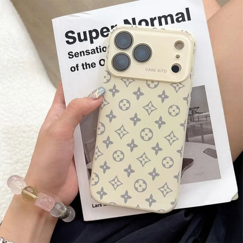 Advanced Floral Pattern Phone Case Silicone Shock-Absorbing High-End Phone Case, Suitable for Iphone 17.16.15.14... Models