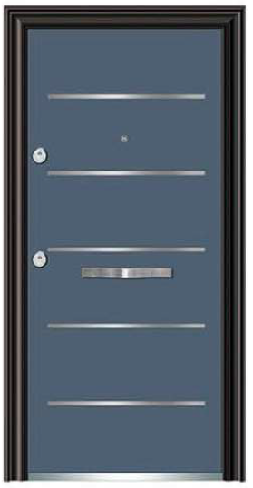Puerta exterior de seguridad Azul