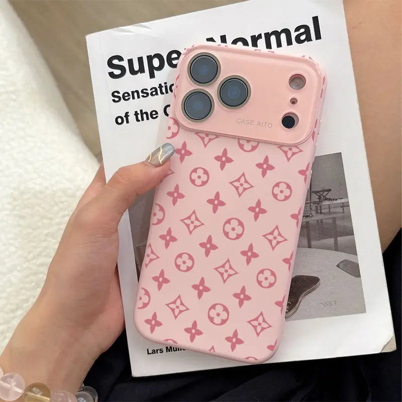 Advanced Floral Pattern Phone Case Silicone Shock-Absorbing High-End Phone Case, Suitable for Iphone 17.16.15.14... Models