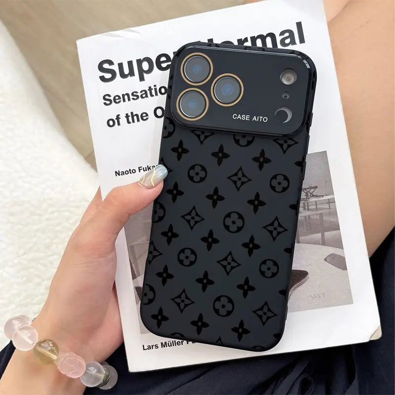 Advanced Floral Pattern Phone Case Silicone Shock-Absorbing High-End Phone Case, Suitable for Iphone 17.16.15.14... Models